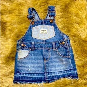 NWOT. Blue jean infant overall skirt 6-9 months